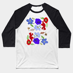 Floral Vibrance Baseball T-Shirt